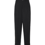 Pantaloni plissettati in fresco lana PUMU0332U0 UTW83900N99 MARNI 