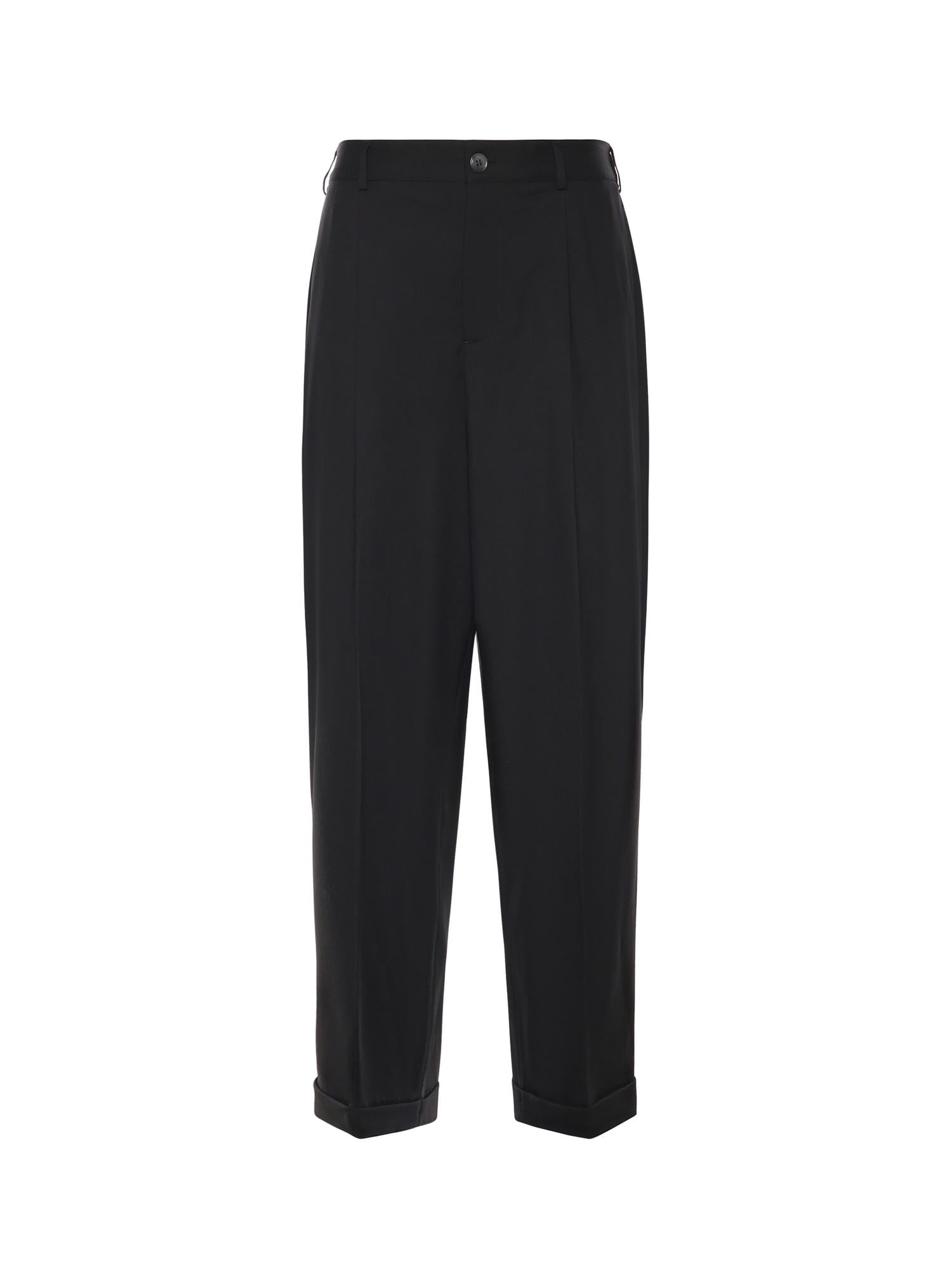 Pantaloni plissettati in fresco lana PUMU0332U0 UTW83900N99 MARNI 