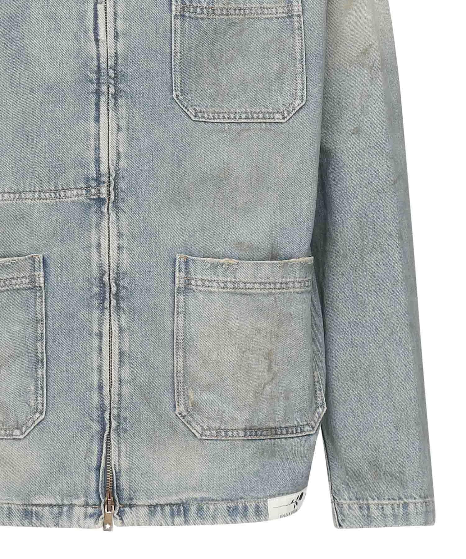 Giacca Jorney in denim GMP01941 P00208250491 GOLDEN GOOSE 