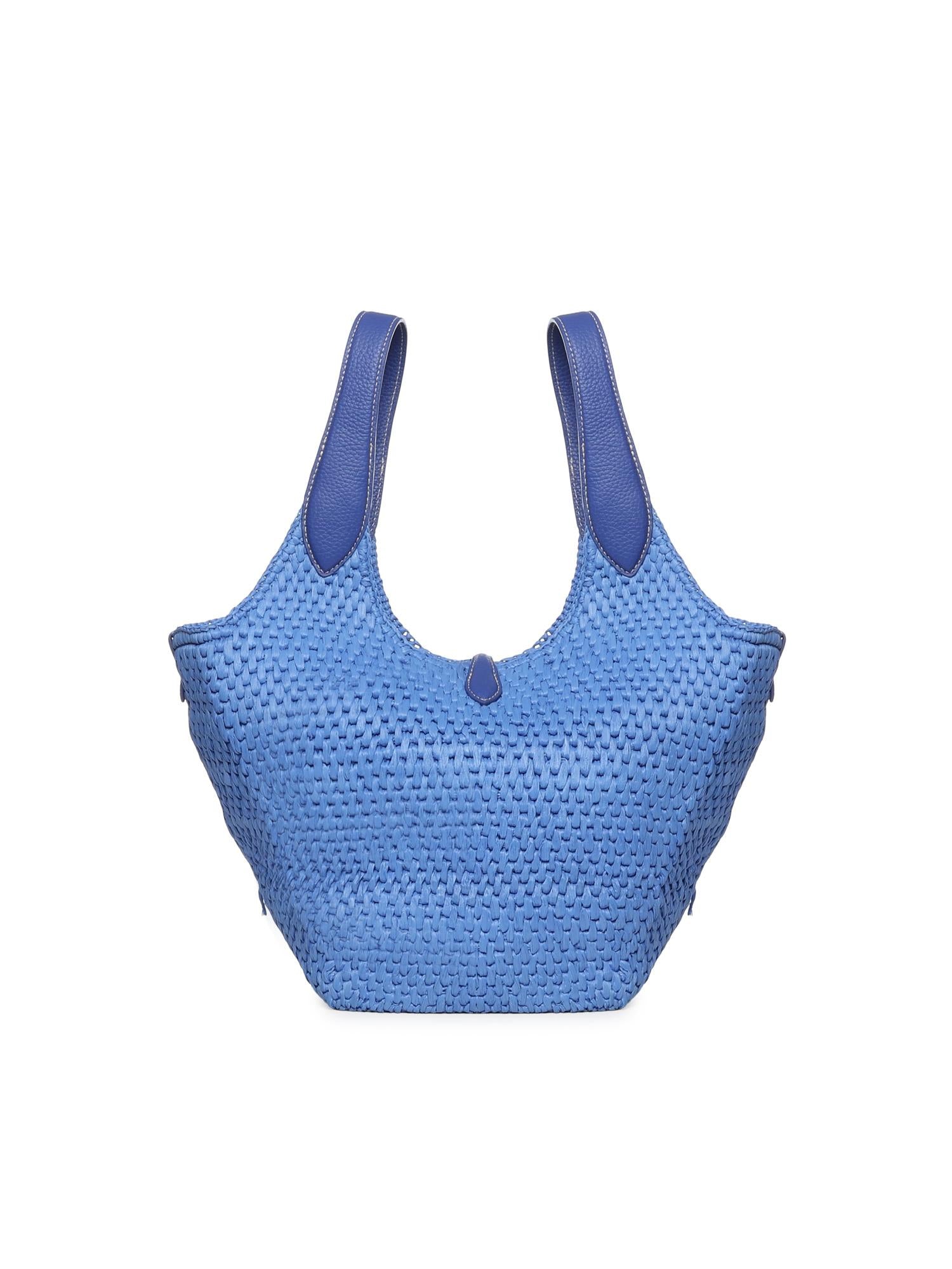 Borsa tote in rafia e viscosa 428P12005 001 POLO RALPH LAUREN 