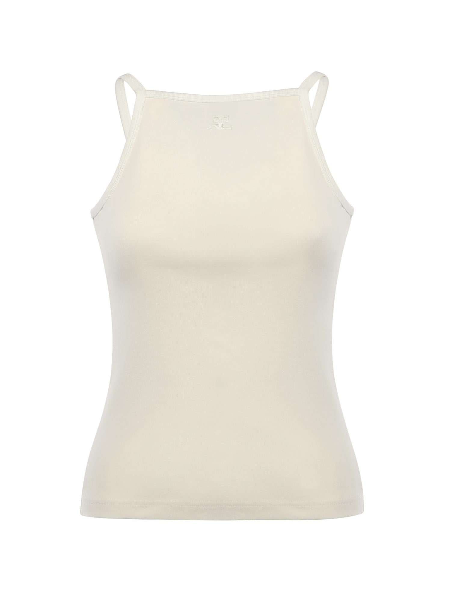 Canotta Contrast in cotone 126JDE149JS0203 B215 COURREGES 