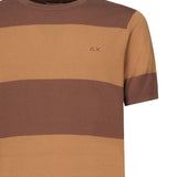 T-shirt a righe con logo K35129 0876 SUN 68 