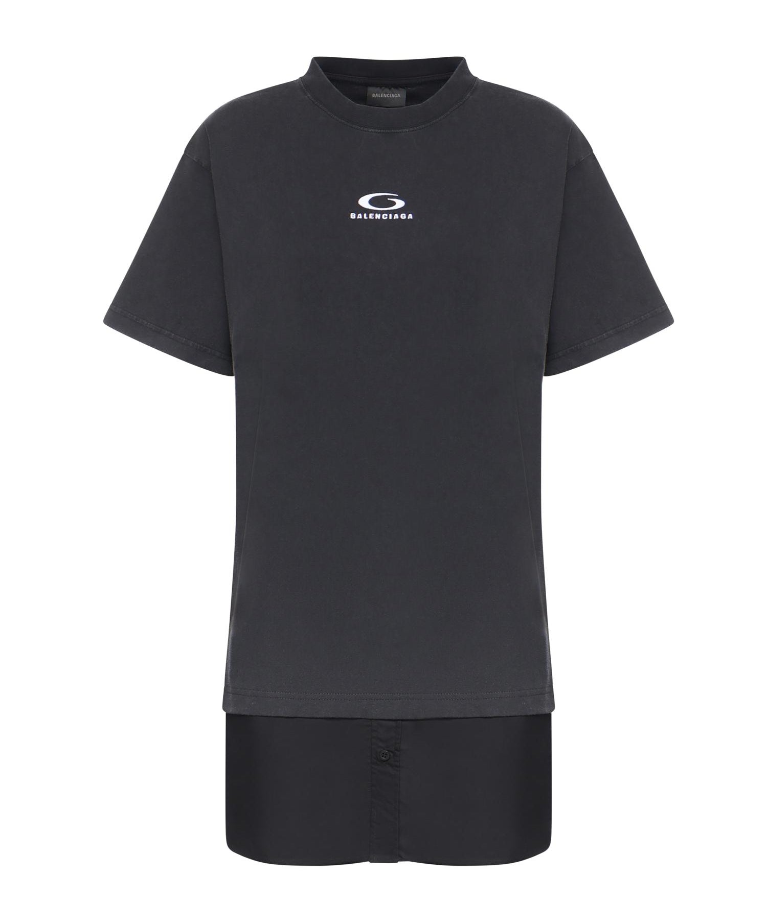 Abito t-shirt in cotone con logo 858621 TTVU29374 BALENCIAGA 