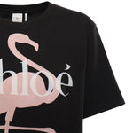 T-shirt in jersey di cotone con logo CH26SJH20807 070 CHLOÉ 