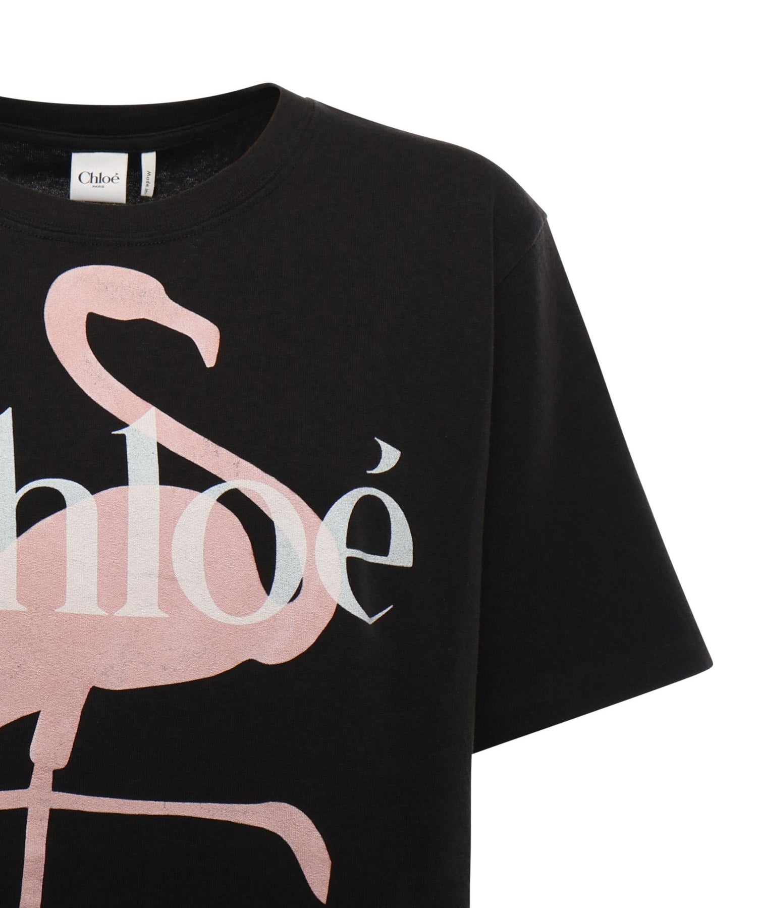 T-shirt in jersey di cotone con logo CH26SJH20807 070 CHLOÉ 