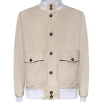 Bomber in pelle scamosciata M75GBTM43PEL0M029 07 ELEVENTY 