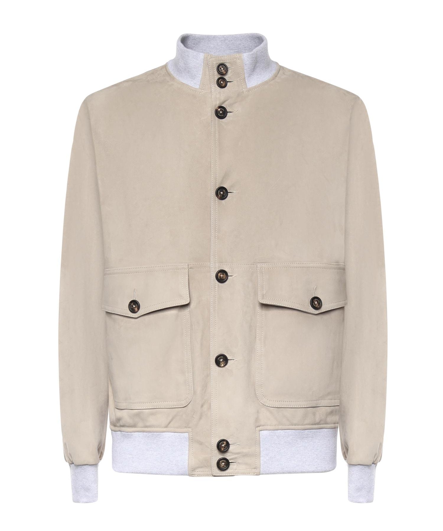 Bomber in pelle scamosciata M75GBTM43PEL0M029 07 ELEVENTY 