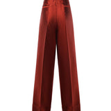 Pantaloni in mikado di seta FTDLHT FU116R0156 DOLCE & GABBANA 