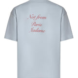 T-shirt Slogan Calligraphy in cotone KTS209CO002 LBE Drôle de Monsieur 