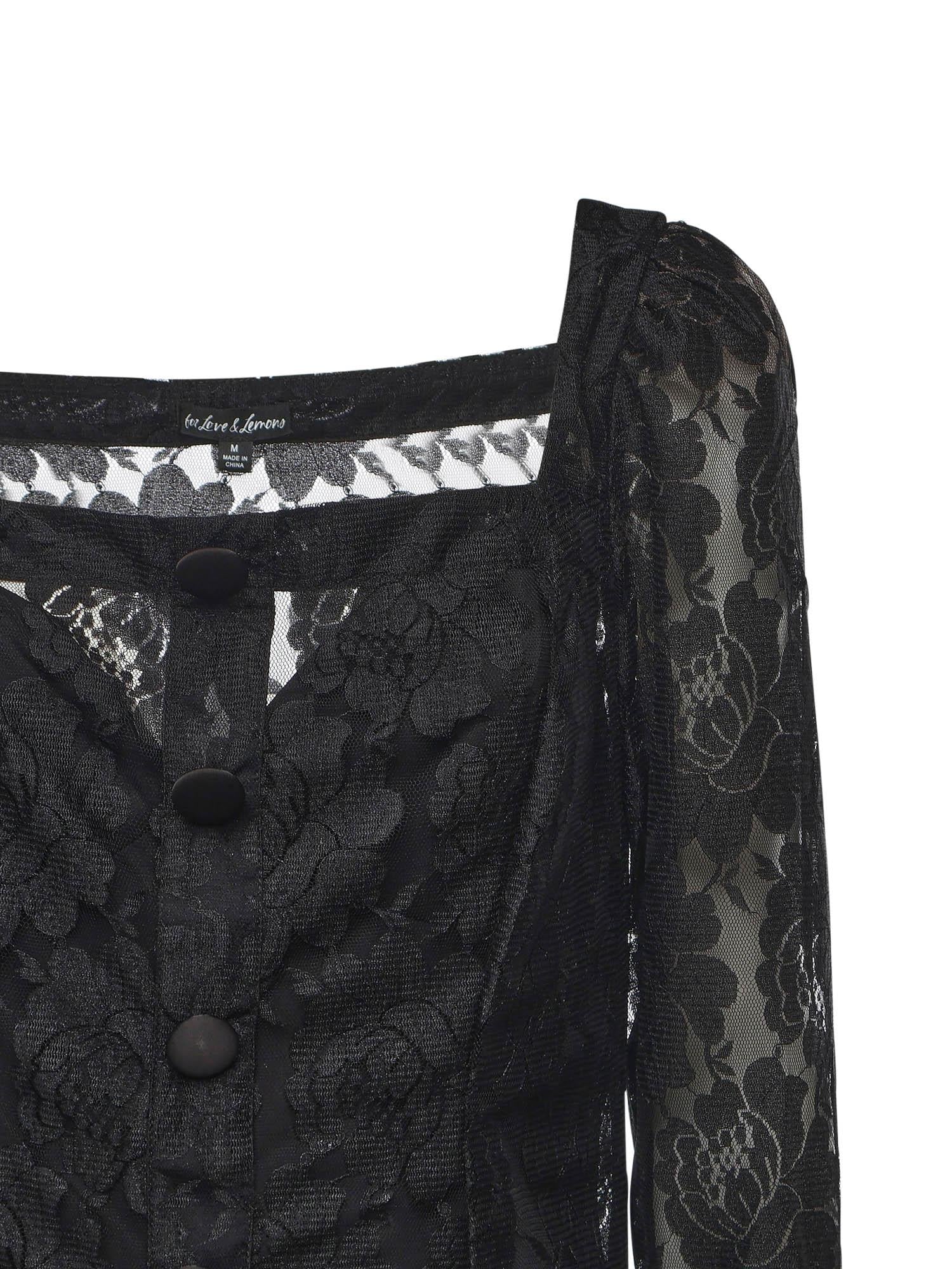 Mini abito Claudia CD3812 BLACK FOR LOVE & LEMONS 