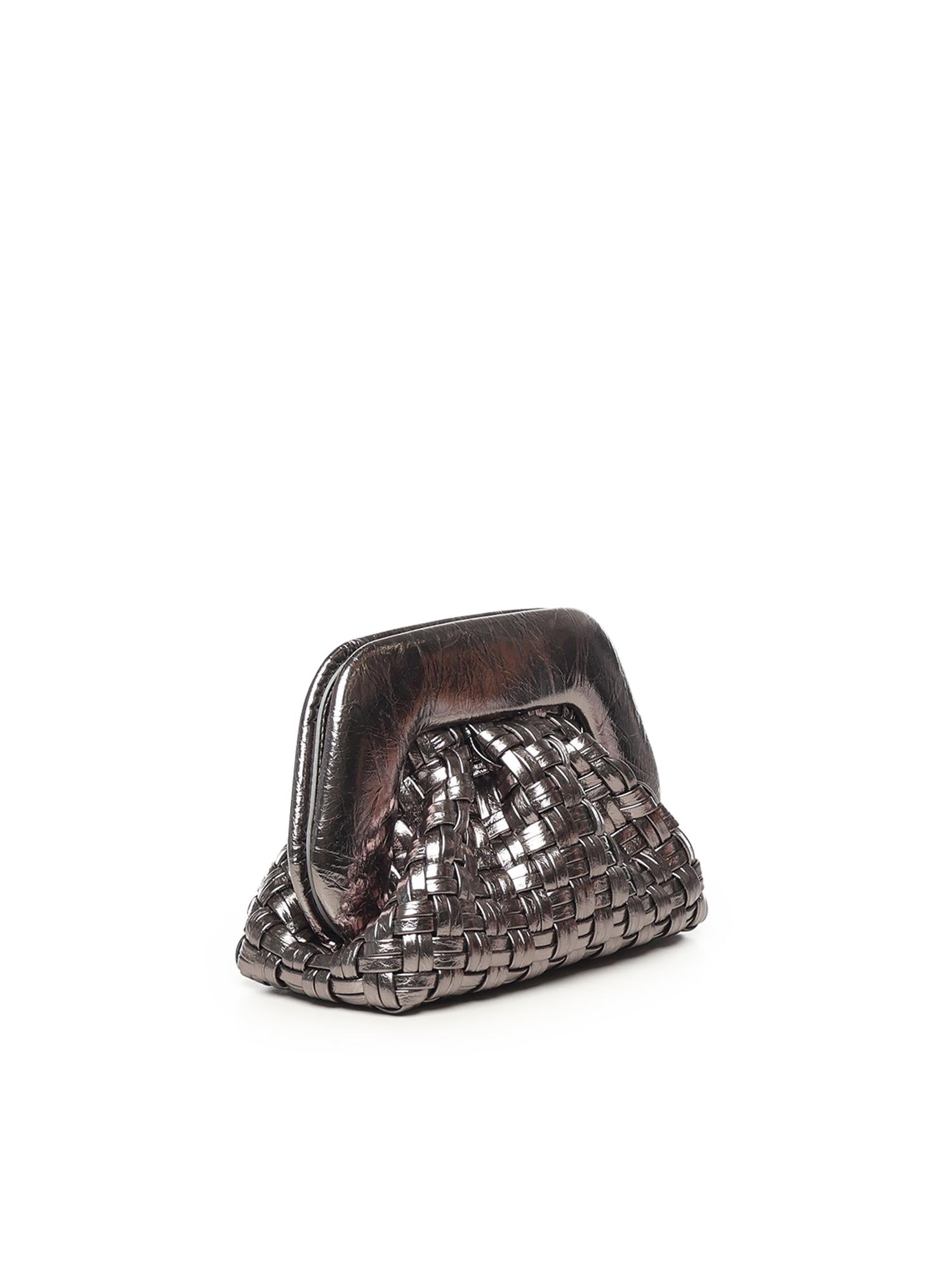 Borse Tia microintrecciata<BR/> TMFW25GMWL125 DARK SILVER THEMOIRè 