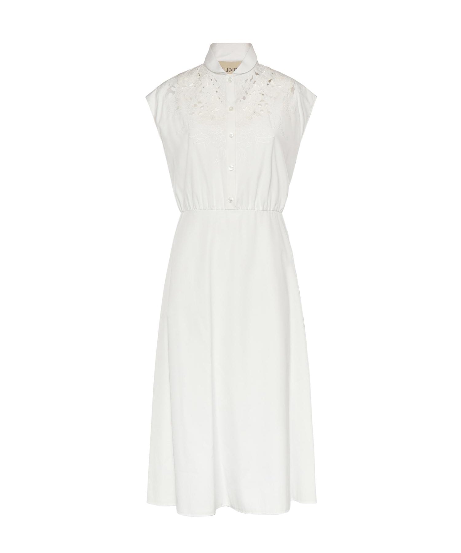 Abito midi in popeline ricamato 8B3VAJR5 9VN0BO VALENTINO GARAVANI 