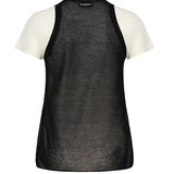 T-shirt con maniche asimmetriche e canotta abbinata 105152 A2LSZZ2 PINKO 