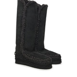 Stivali Eskimo 40 rhinestones logo<BR/> MUFW101052A BKBK MOU 