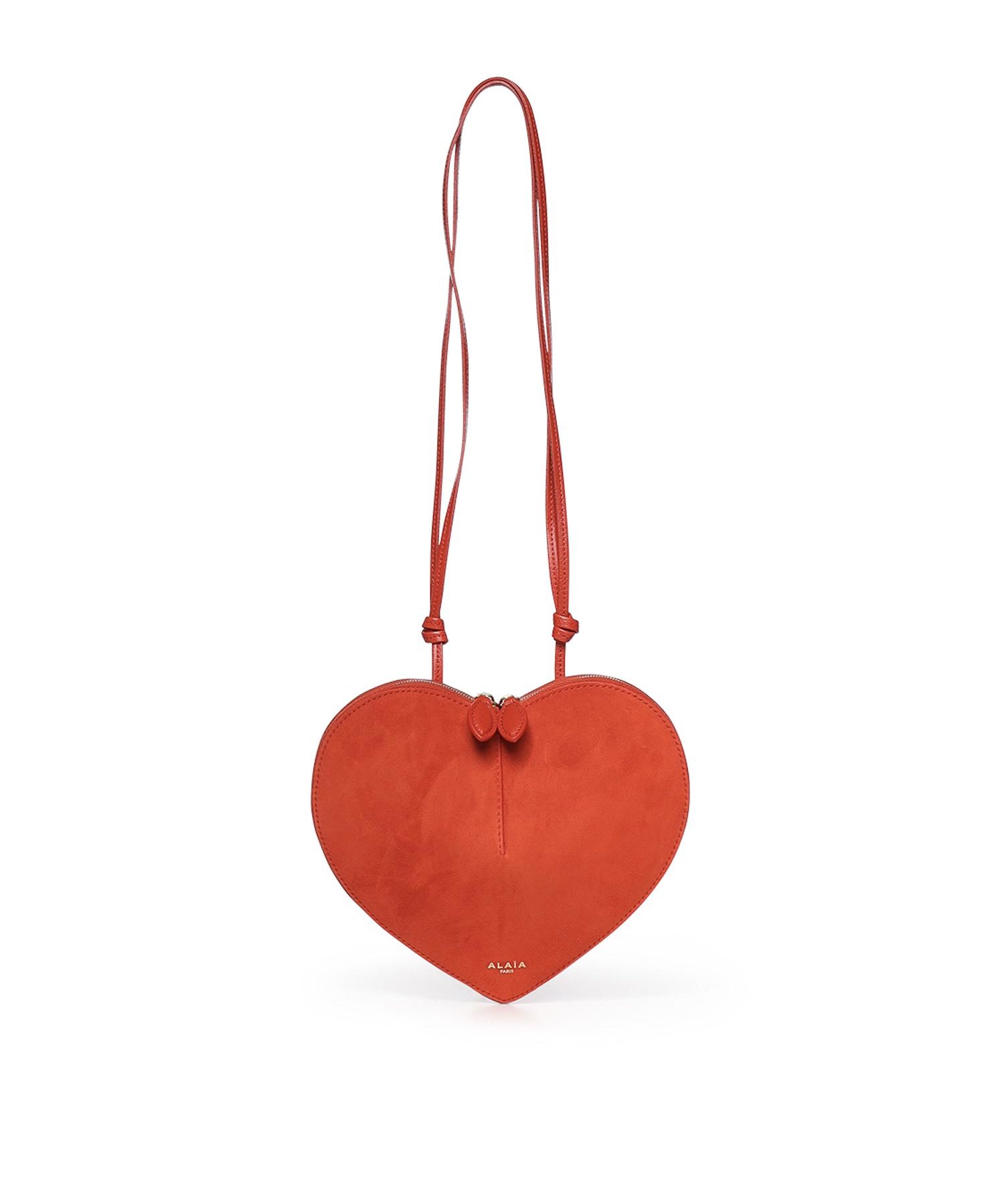 Borsa a tracolla Le Cœur in pelle e suede AA1P003CA577 A50 ALAIA 