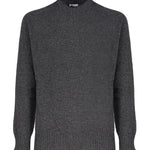 Maglia girocollo in cashmere mouliné UXA249 Y1B10EM453 MALO 