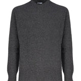 Maglia girocollo in cashmere mouliné UXA249 Y1B10EM453 MALO 