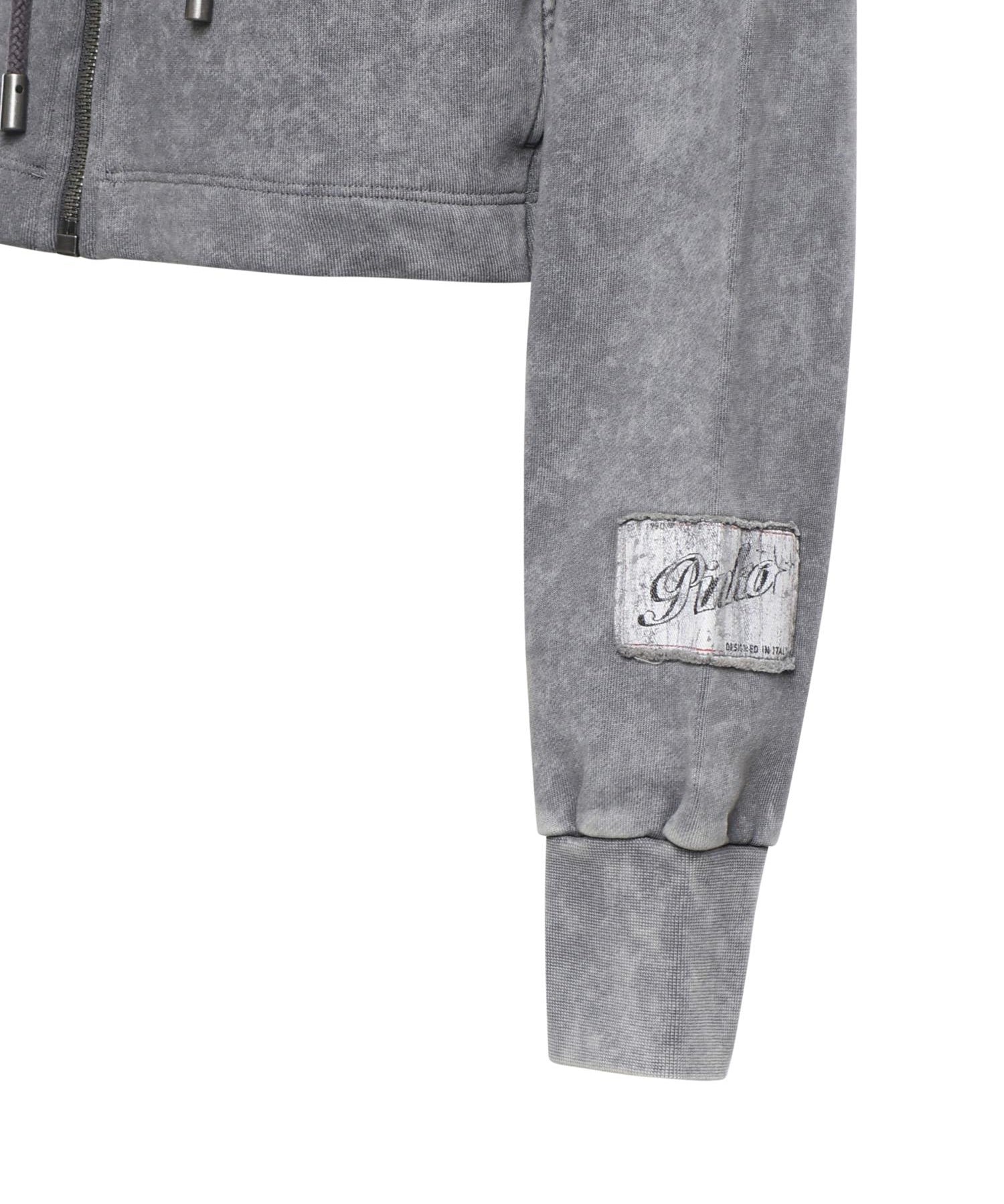 Felpa cropped in cotone 106343 A33MK10 PINKO 