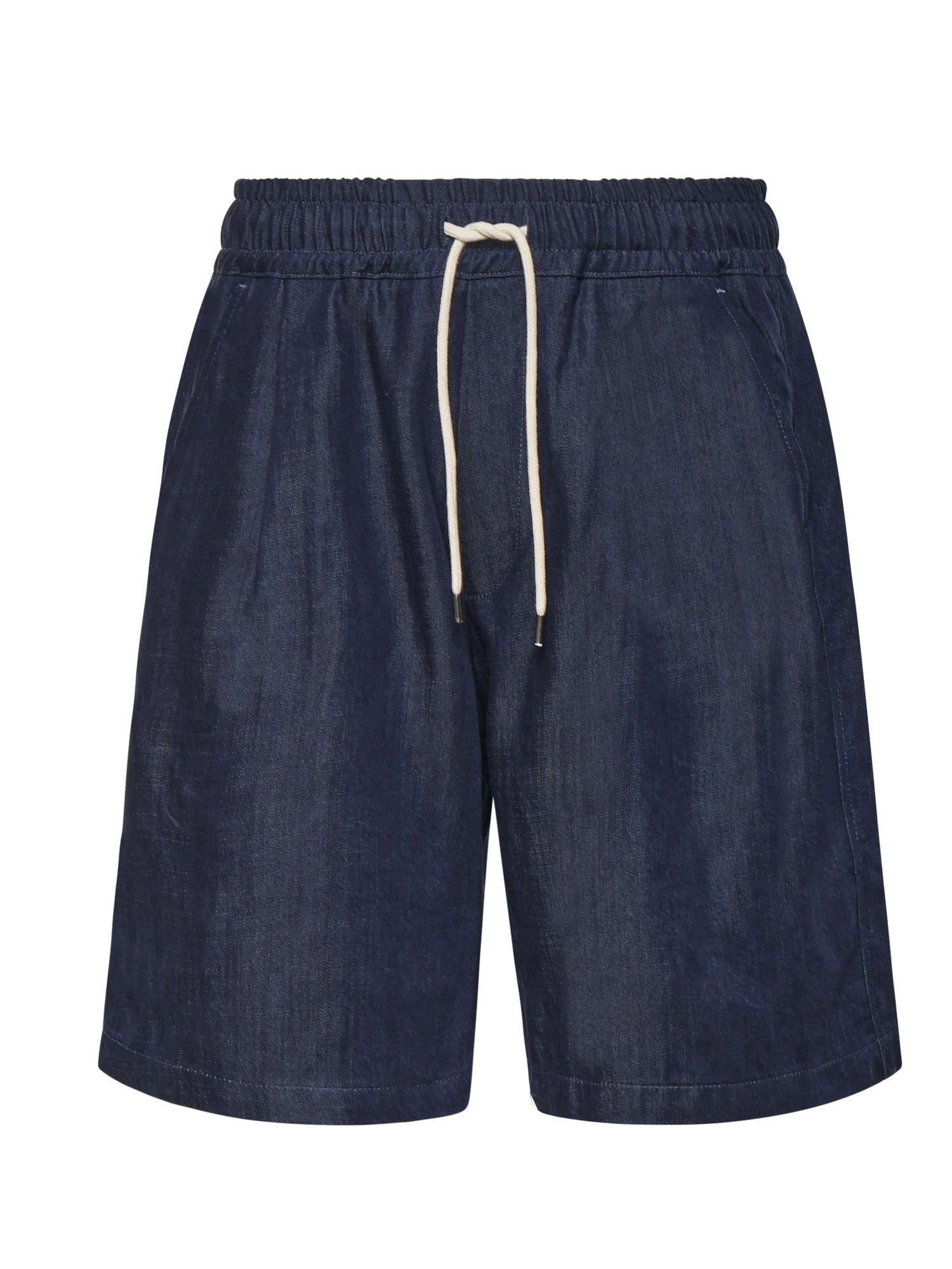 Short Casablanca in lyocell 026SH088DE BLU SCURO WOC 