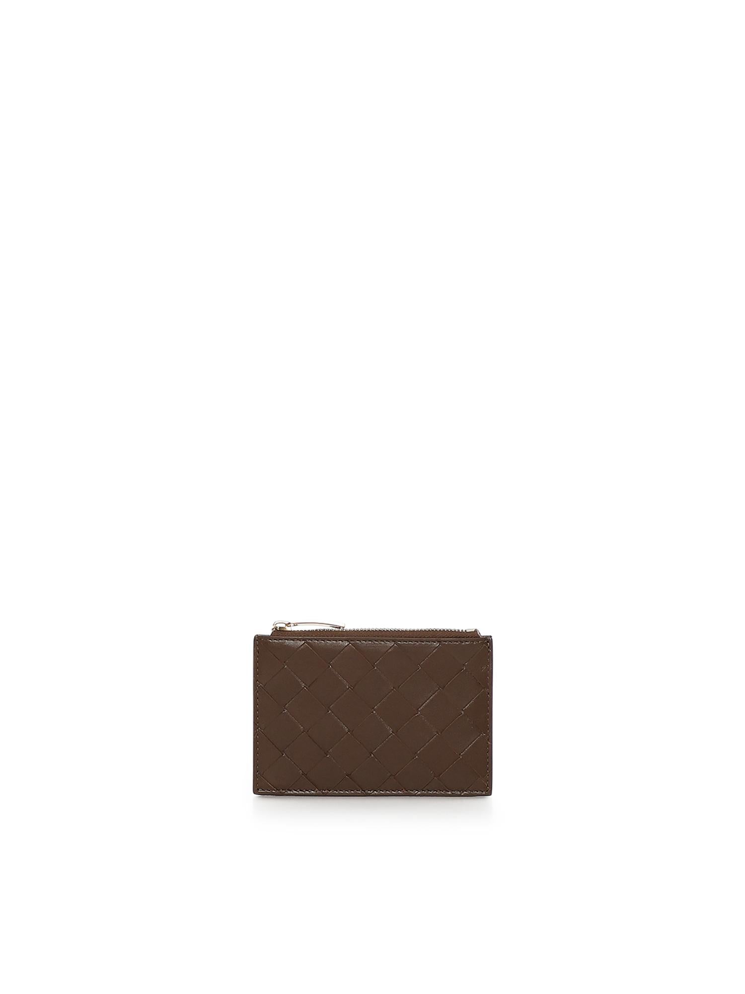 Portacarte Intrecciato con zip 806032 V1G132863 BOTTEGA VENETA 
