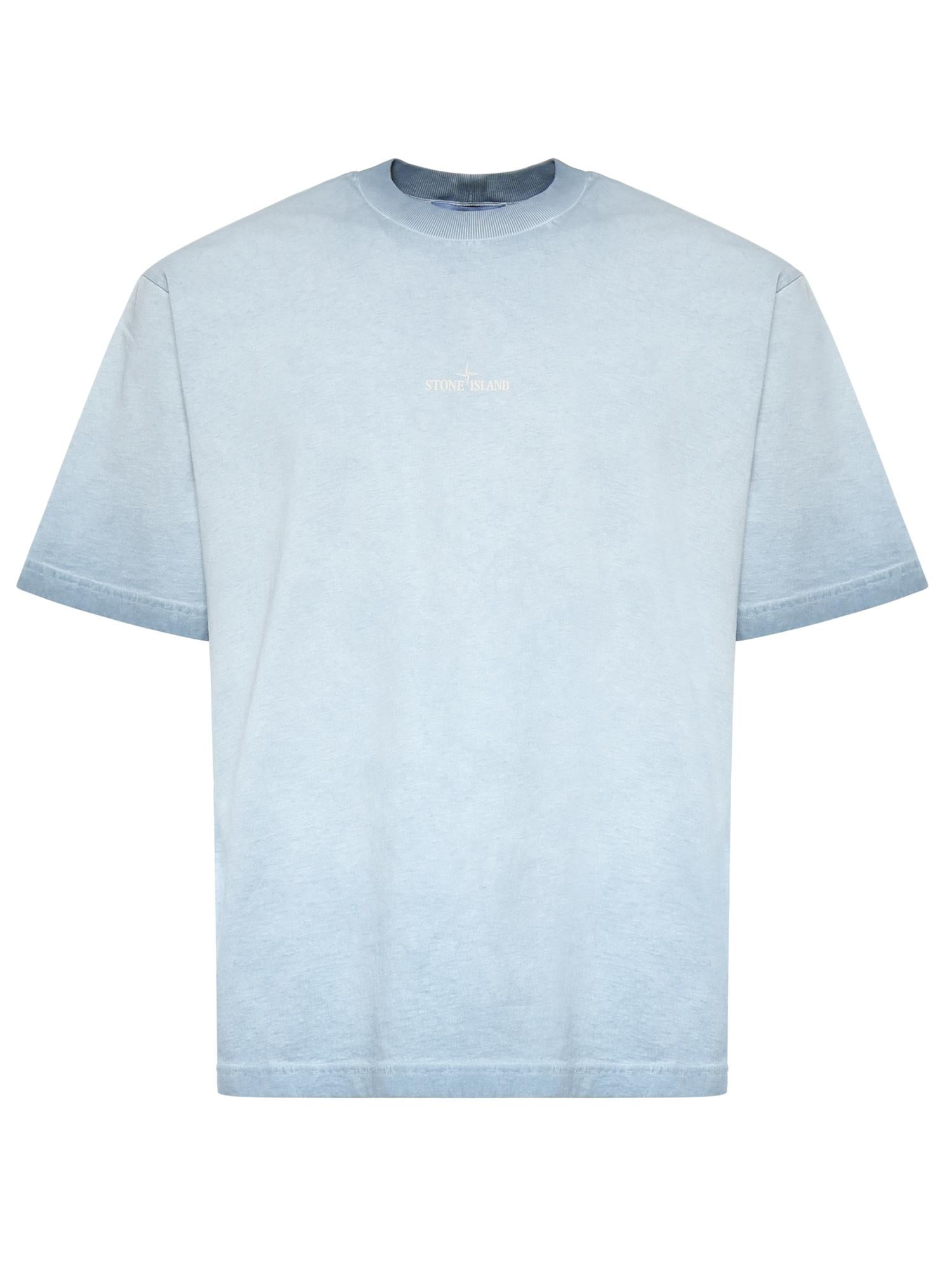 T-shirt con stampa Erosion in jersey di cotone L1S152100002 S0366V004A STONE ISLAND 