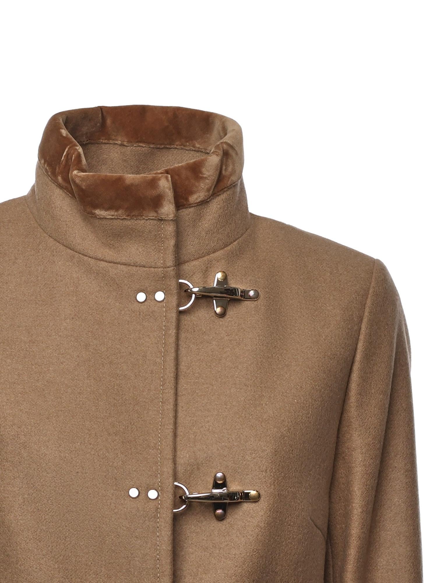 Cappotto Virginia in panno di lana mélange NAW50514000XMY C813 FAY 
