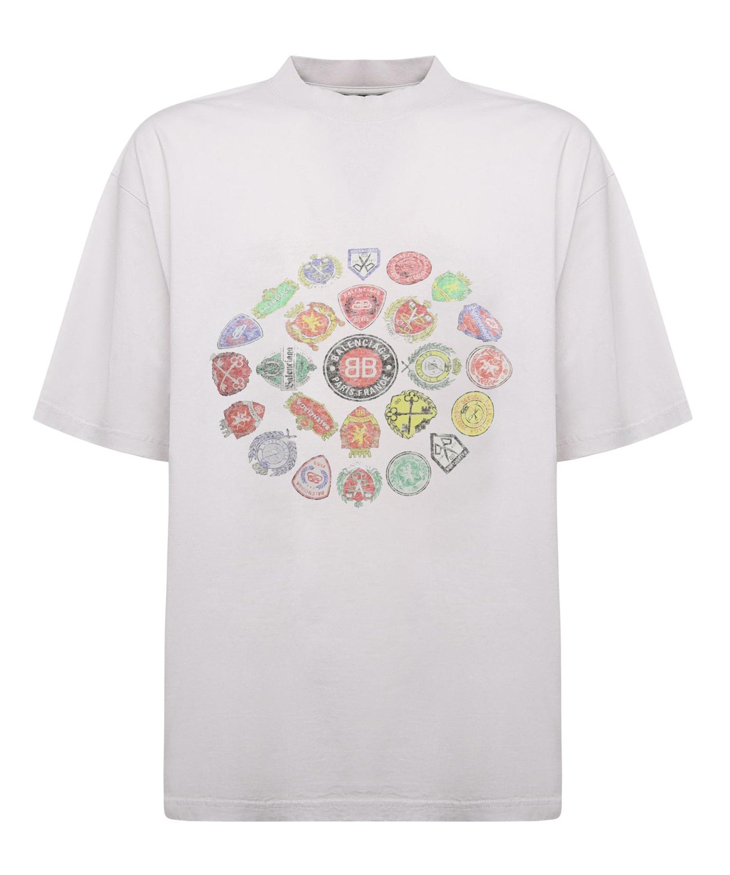 T-shirt "Spiral Crest" in jersey dry 764235 TTVH49012 BALENCIAGA 