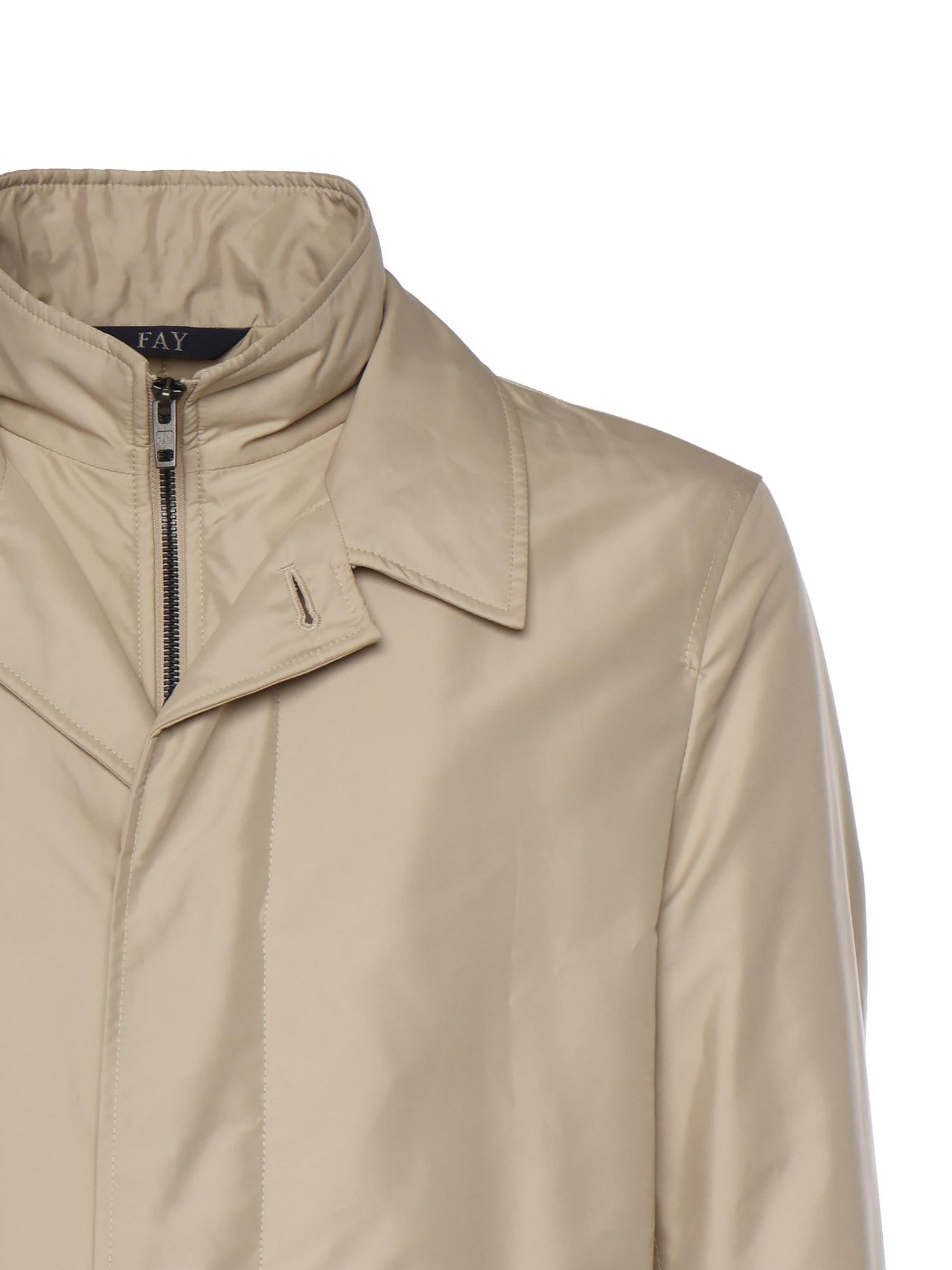 Morning coat in popeline tecnico NAM62510160AXX C003 FAY 