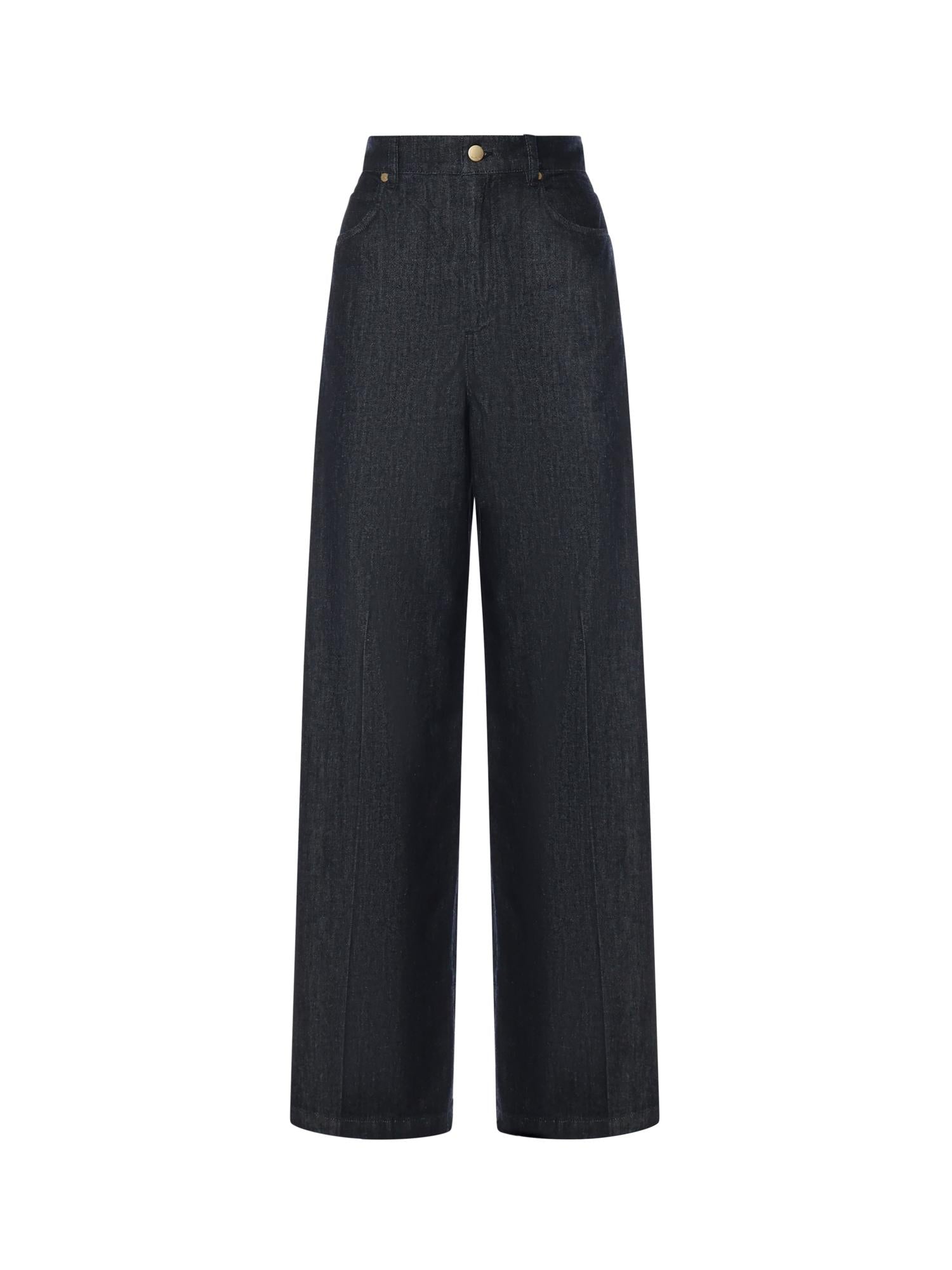 Jeans dritti in denim di cotone 2619181041600 001 'S MAX MARA 