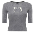 Maglia cropped con logo 102017 A18MII2 PINKO 