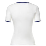 T-shirt Signature Contrast in cotone con logo 125JTS017JS0203 B257 COURREGES 