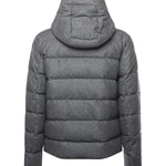 Piumino double front in flanella di lana cardata<BR/> NAM32510620WGZ B605 FAY 