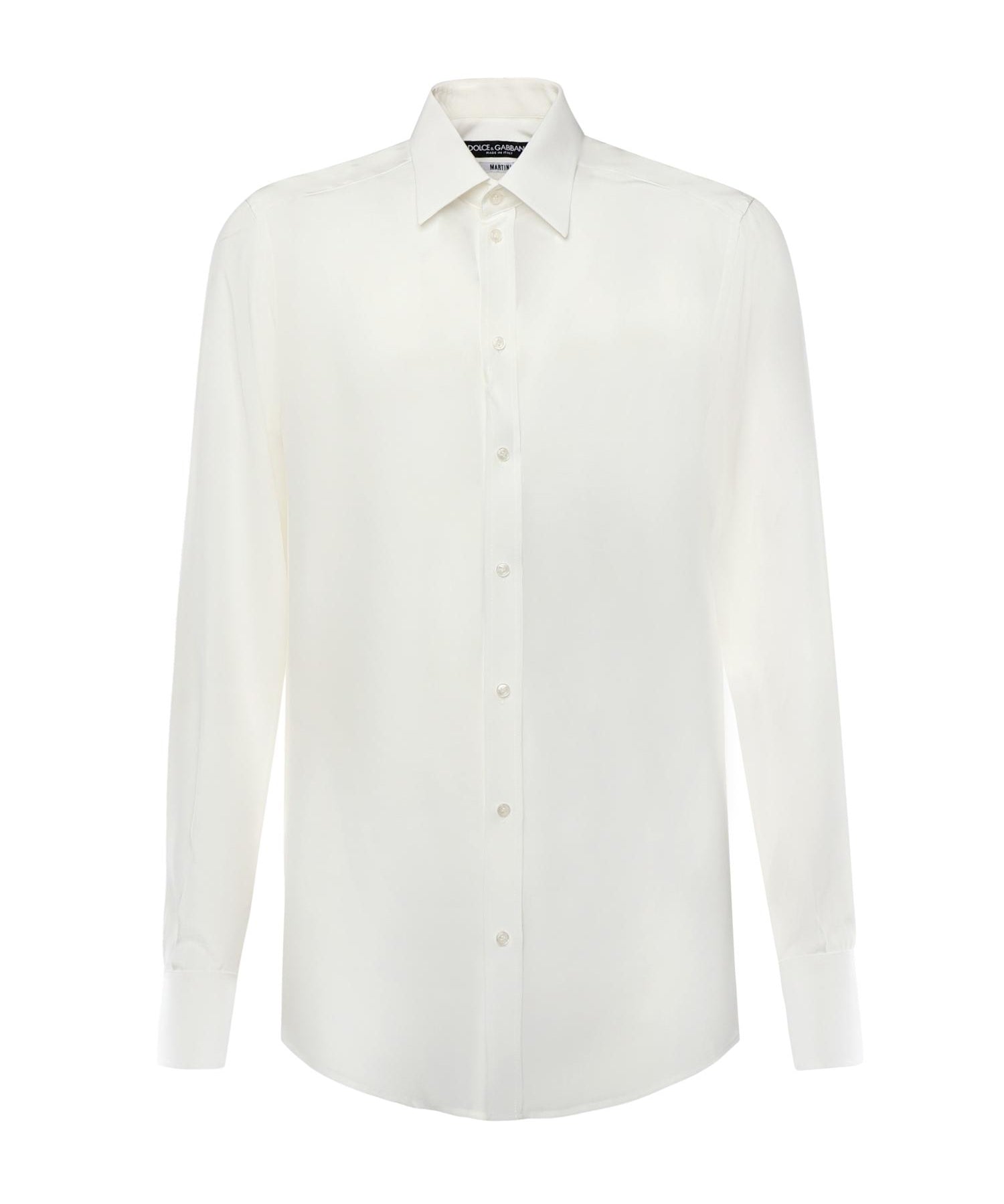 Camicia in crêpe de chine di seta G5ML1T FU1UQW0111 DOLCE & GABBANA 