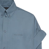 Camicia con maniche con risvolto in popeline di cotone 857833 TTM131463 BALENCIAGA 