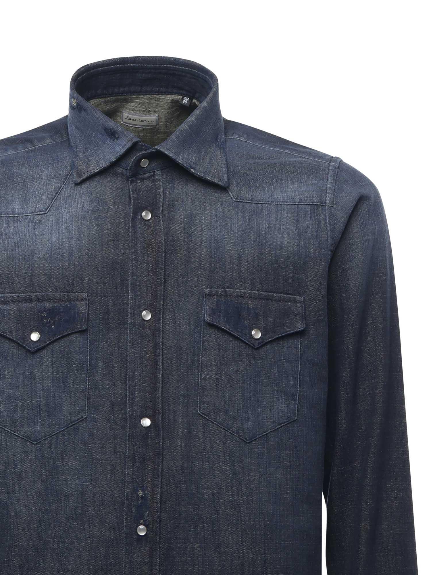 CamiciaTexas in denim di cotone SCC0001SH45350400C  SARTORIO NAPOLI 