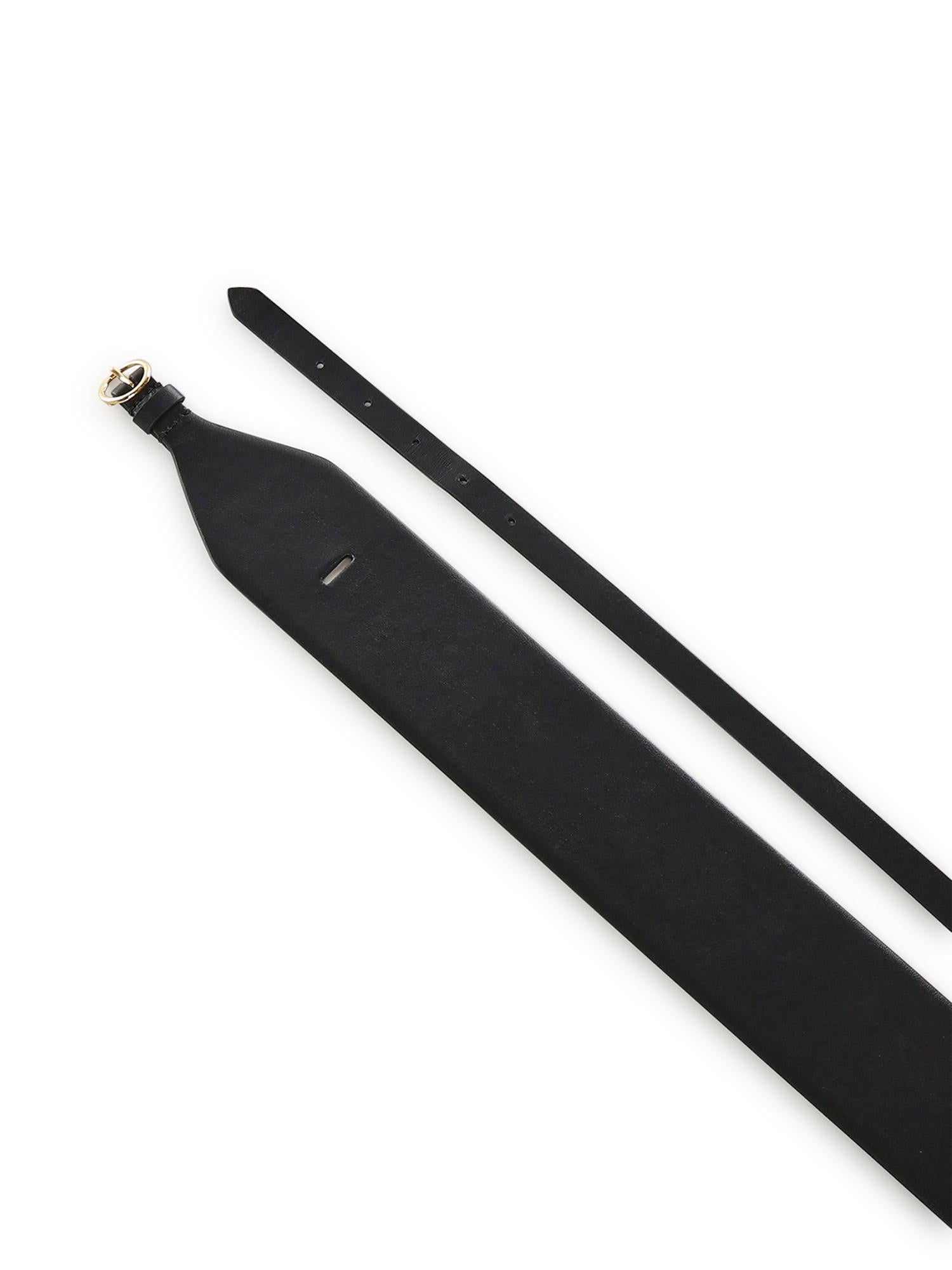 Cintura larga doppia in pelle AA1C331MCA332 999 ALAIA 