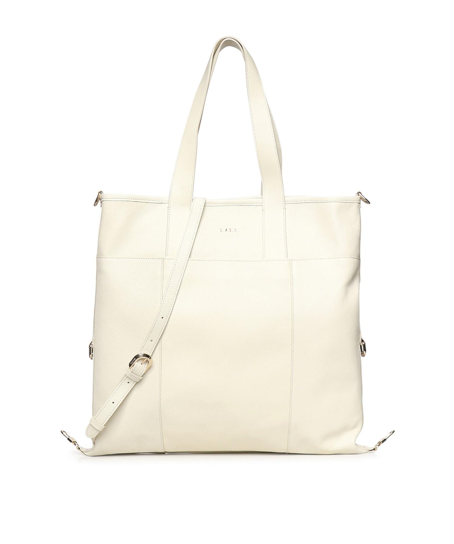 Borsa shopping in pelle con logo BIBP9QN01 328 BIASIA 