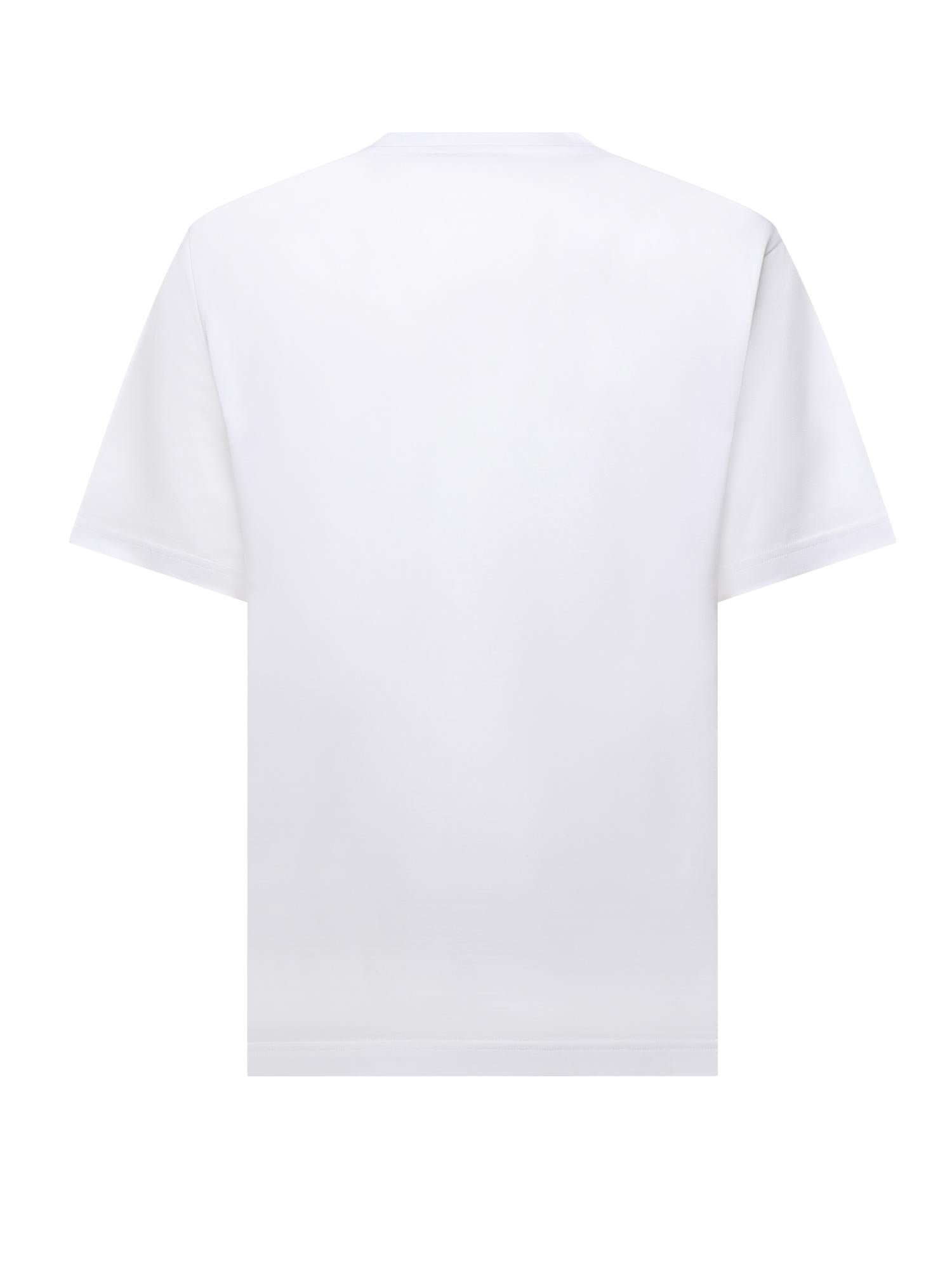 T-shirt in cotone con patch logo G8PN9T FU7EQW0800 DOLCE & GABBANA 