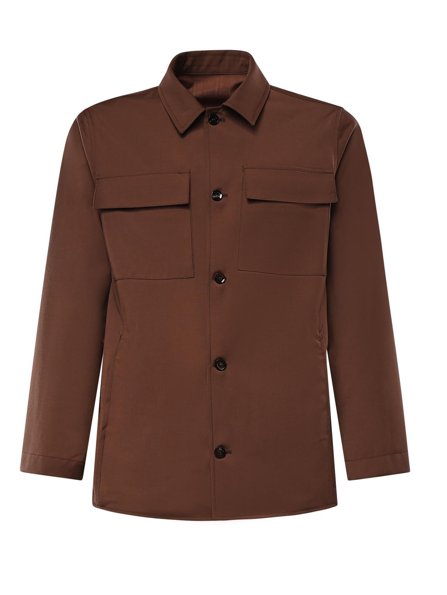 Overshirt James in misto lana MCJAM3687S26 337 MICHAEL COAL 