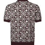 Polo in maglia di cotone con monogramma MAW25KW1092 01 CASABLANCA 