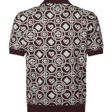 Polo in maglia di cotone con monogramma MAW25KW1092 01 CASABLANCA 