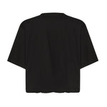 T-shirt cropped con ricamo logo 104257 A2F8Z99 PINKO 