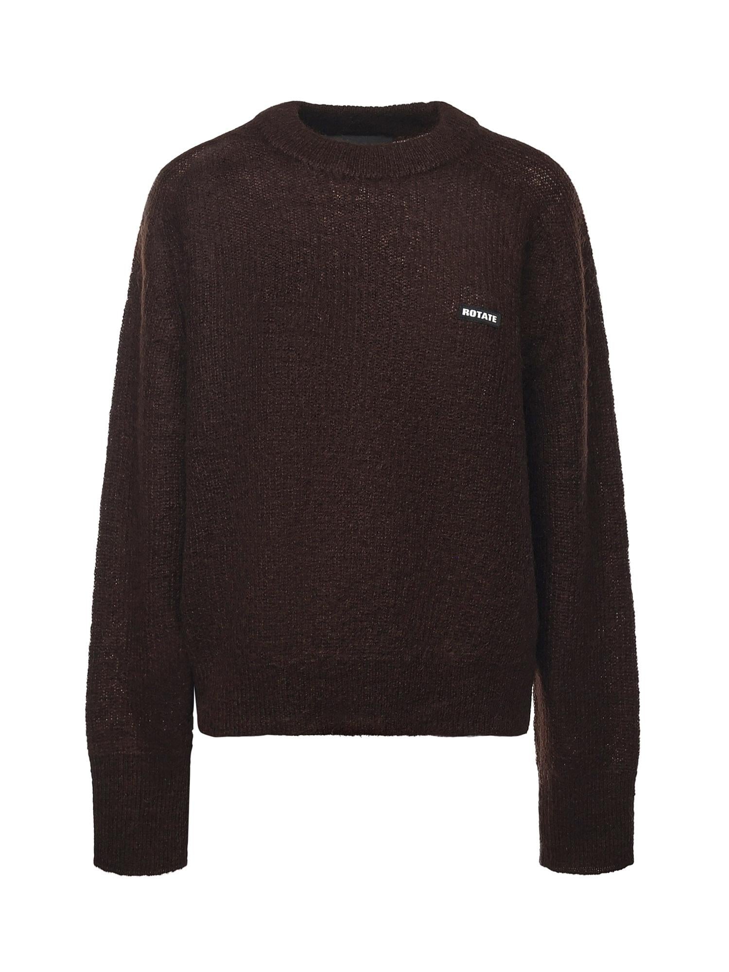 Maglione in misto lana con logo 114639 2910 ROTATE 