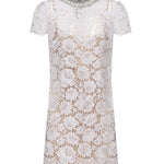 Mini abito in pizzo SS25049S LILAC SELF-PORTRAIT 