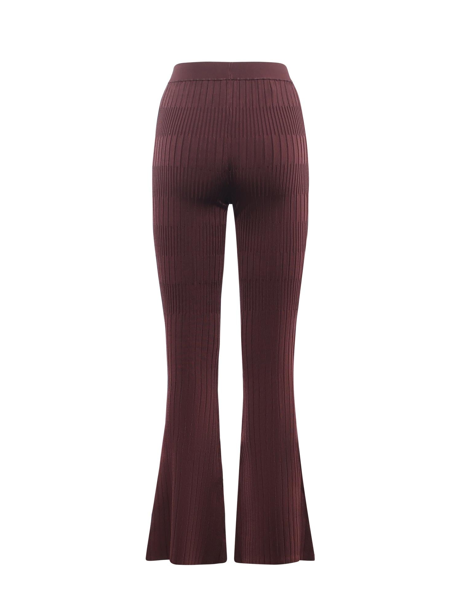 Pantalone palazzo in maglia a costine 5YGB29 5881ZRGP MARCIANO BY GUESS 