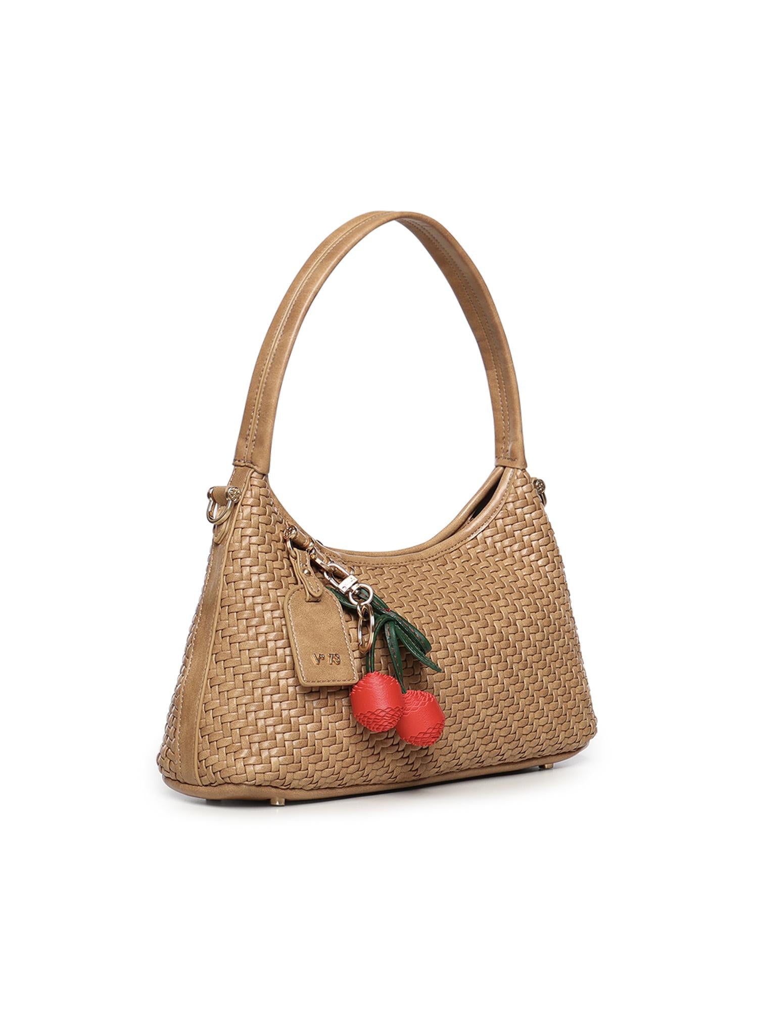 Borsa a spalla Zelda in pelle<BR/> 73BS9O603 ZELDASABBIA V° 73 