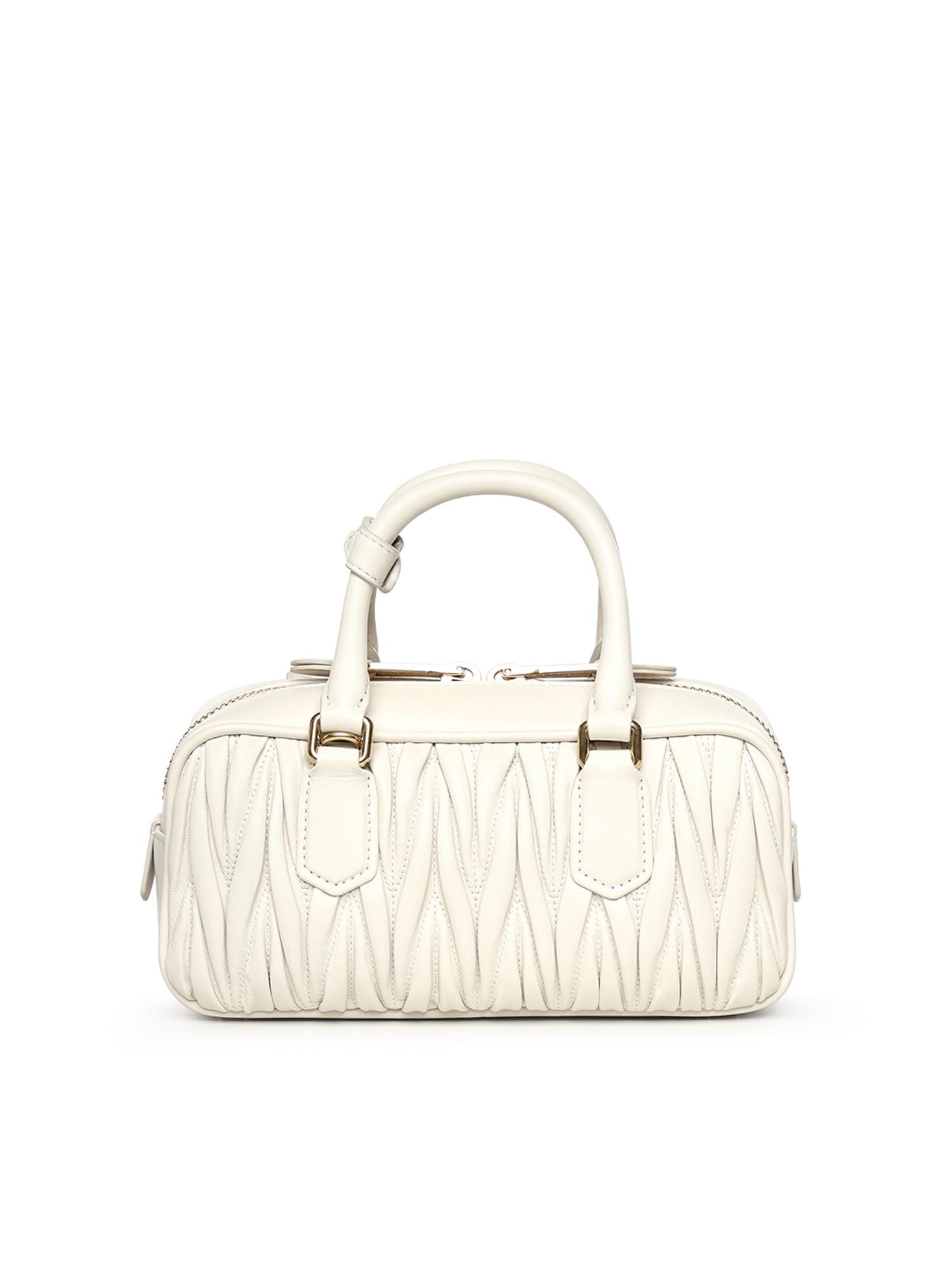 Borsa Arcadie in nappa matelassé 5BB142 AN88F0009 MIU MIU 