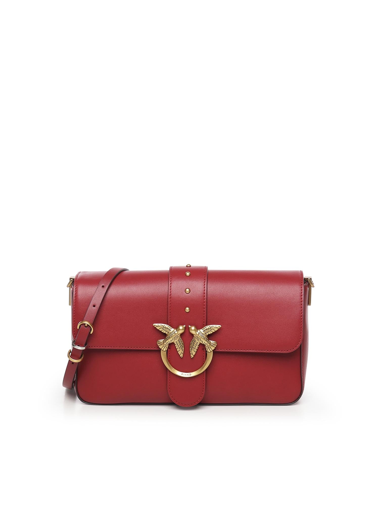 Borsa Love Bag One Slouchy in pelle 105823 A0QOOA4Q PINKO 