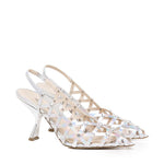Décolleté in pelle metallizzata CHARLIE S2402 IRIDEARGENTO ALCHIMIA 