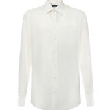Camicia in crêpe de chine di seta G5ML1T FU1UQW0111 DOLCE & GABBANA 
